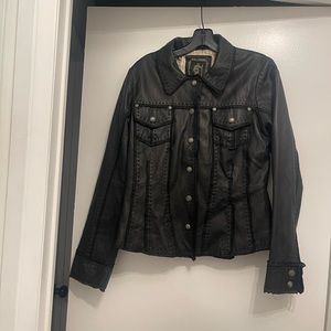 My‎ tribe leather  jacket